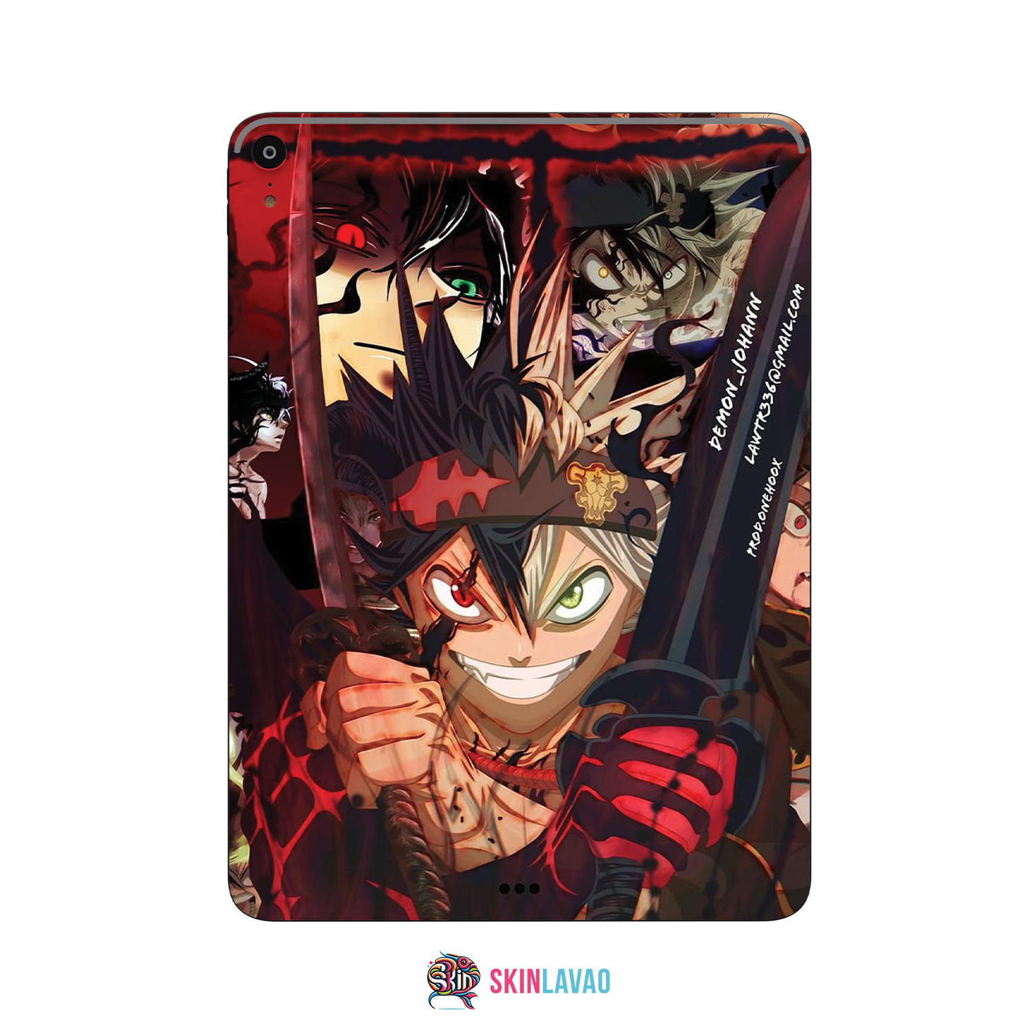 Black Clover Tablet Skins