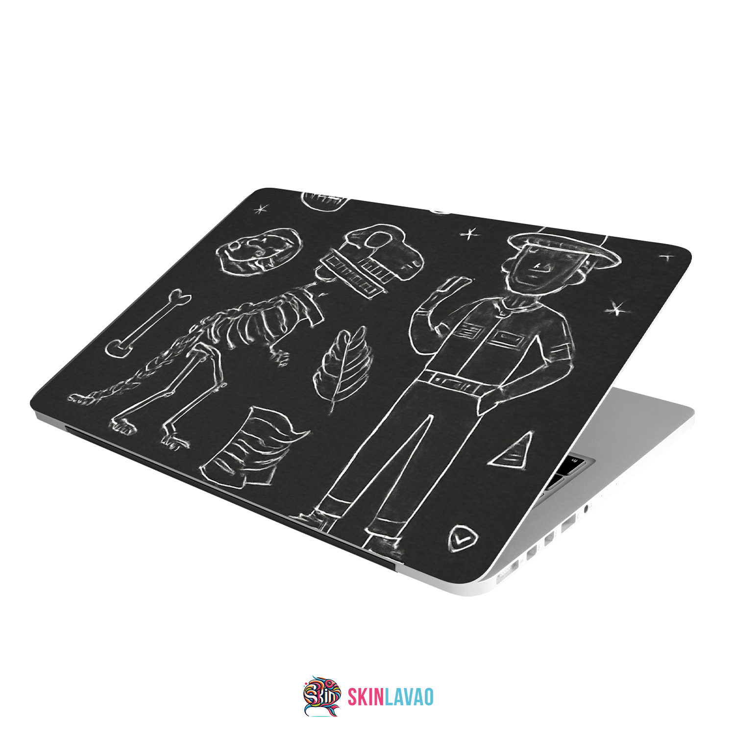 Chalk Doodling Laptop Skins
