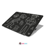 Chalk Doodling Laptop Skins