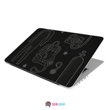 Chalk Doodling Laptop Skins